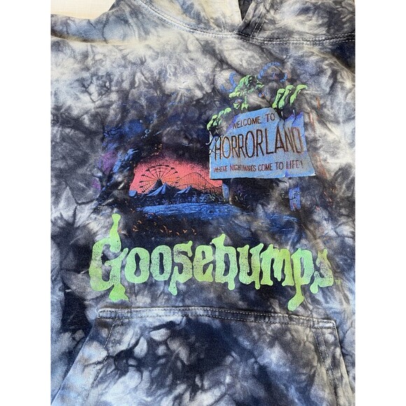 Goosebumps Hoodie Tie Dye Welcome To Horrorland Pullover Sweatshirt Teens Small - Picture 4 of 11